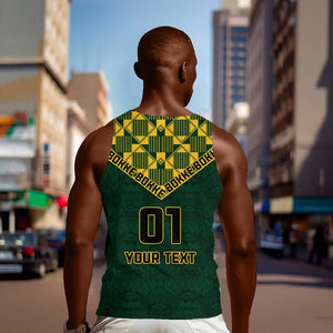 Custom South Africa Rugby Men Tank Top - Go Bokke Champion, World Cup