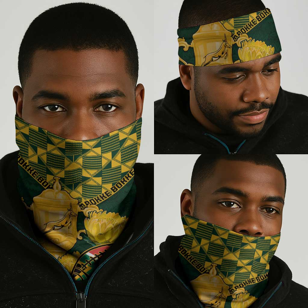 South Africa Rugby Neck Gaiter - Go Bokke Champion, World Cup LT01