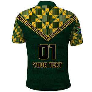 Custom South Africa Rugby Polo Shirt - Go Bokke Champion, World Cup