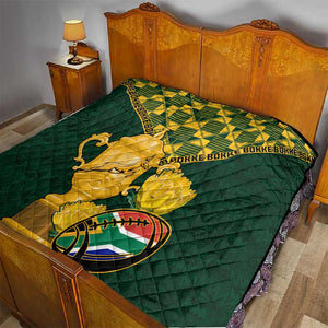 South Africa Rugby Quilt - Go Bokke Champion, World Cup