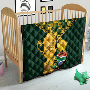 South Africa Rugby Quilt - Go Bokke Champion, World Cup