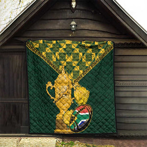 South Africa Rugby Quilt - Go Bokke Champion, World Cup