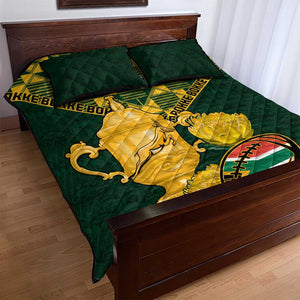 South Africa Rugby Quilt Bed Set - Go Bokke Champion, World Cup