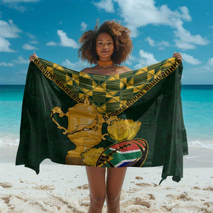 South Africa Rugby Sarong - Go Bokke Champion, World Cup