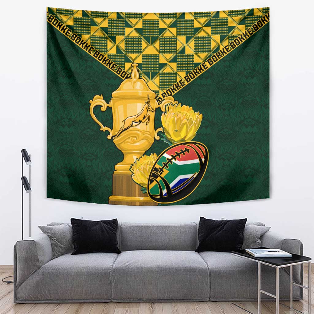 South Africa Rugby Tapestry - Go Bokke Champion, World Cup