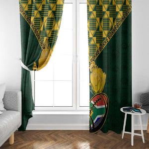 South Africa Rugby Window Curtain - Go Bokke Champion, World Cup