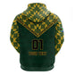 Custom South Africa Rugby Zip Hoodie - Go Bokke Champion, World Cup
