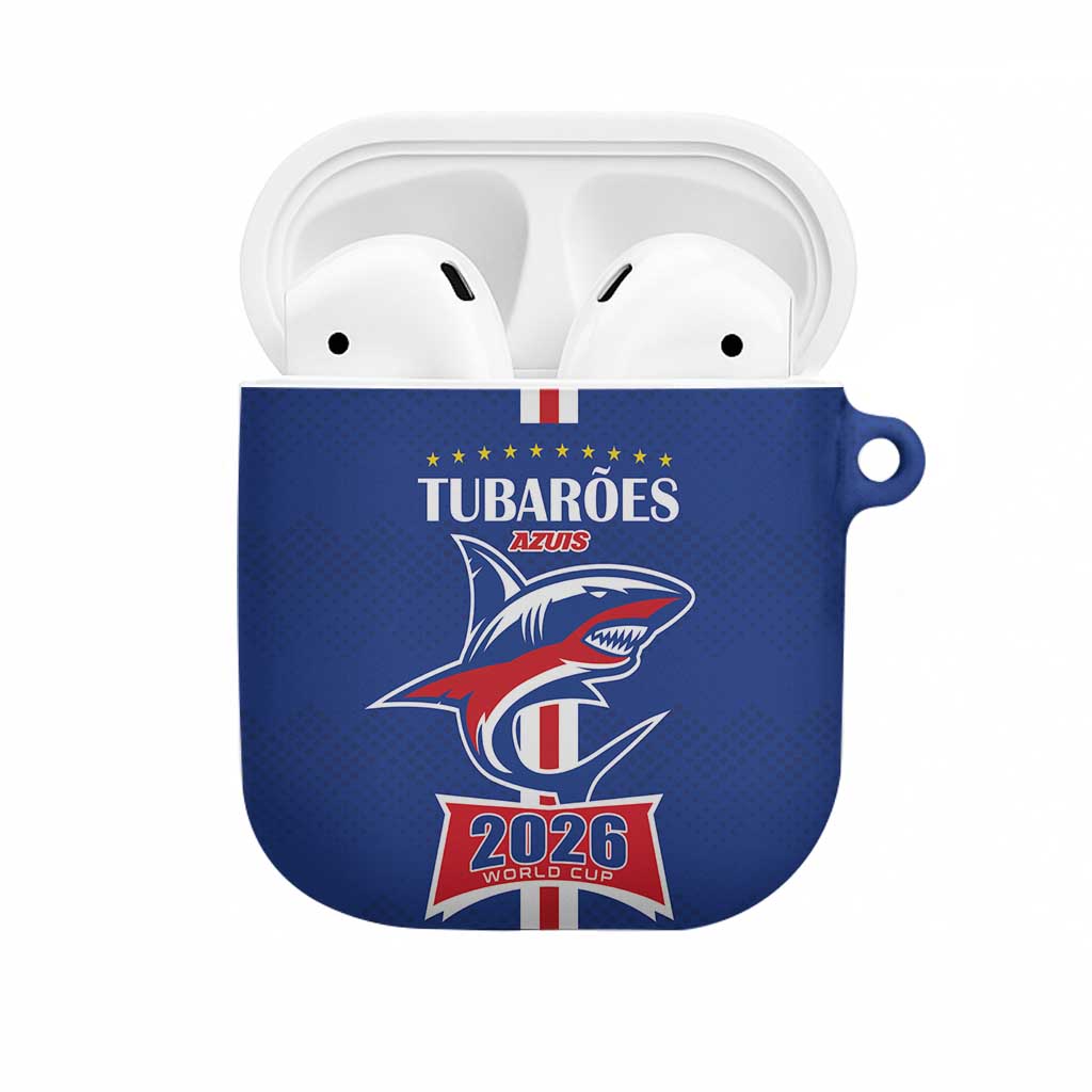 Cape Verde 2026 Football AirPods Case Blue Sharks WC Debut