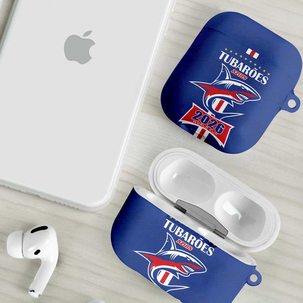 Cape Verde 2026 Football AirPods Case Blue Sharks WC Debut