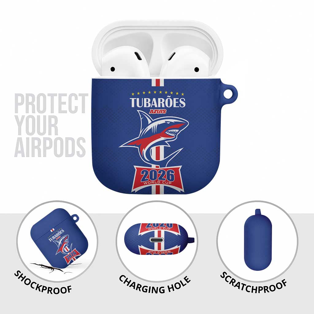 Cape Verde 2026 Football AirPods Case Blue Sharks WC Debut