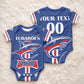 Custom Cape Verde 2026 Football Baby Onesie Blue Sharks WC Debut