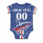 Custom Cape Verde 2026 Football Baby Onesie Blue Sharks WC Debut