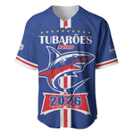 Custom Cape Verde 2026 Football Baseball Jersey Blue Sharks WC Debut - African Pride