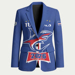 Custom Cape Verde 2026 Football Blazer Blue Sharks WC Debut