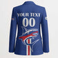 Custom Cape Verde 2026 Football Blazer Blue Sharks WC Debut