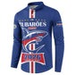 Custom Cape Verde 2026 Football Button Sweatshirt Blue Sharks WC Debut