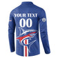 Custom Cape Verde 2026 Football Button Sweatshirt Blue Sharks WC Debut