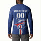 Custom Cape Verde 2026 Football Button Sweatshirt Blue Sharks WC Debut