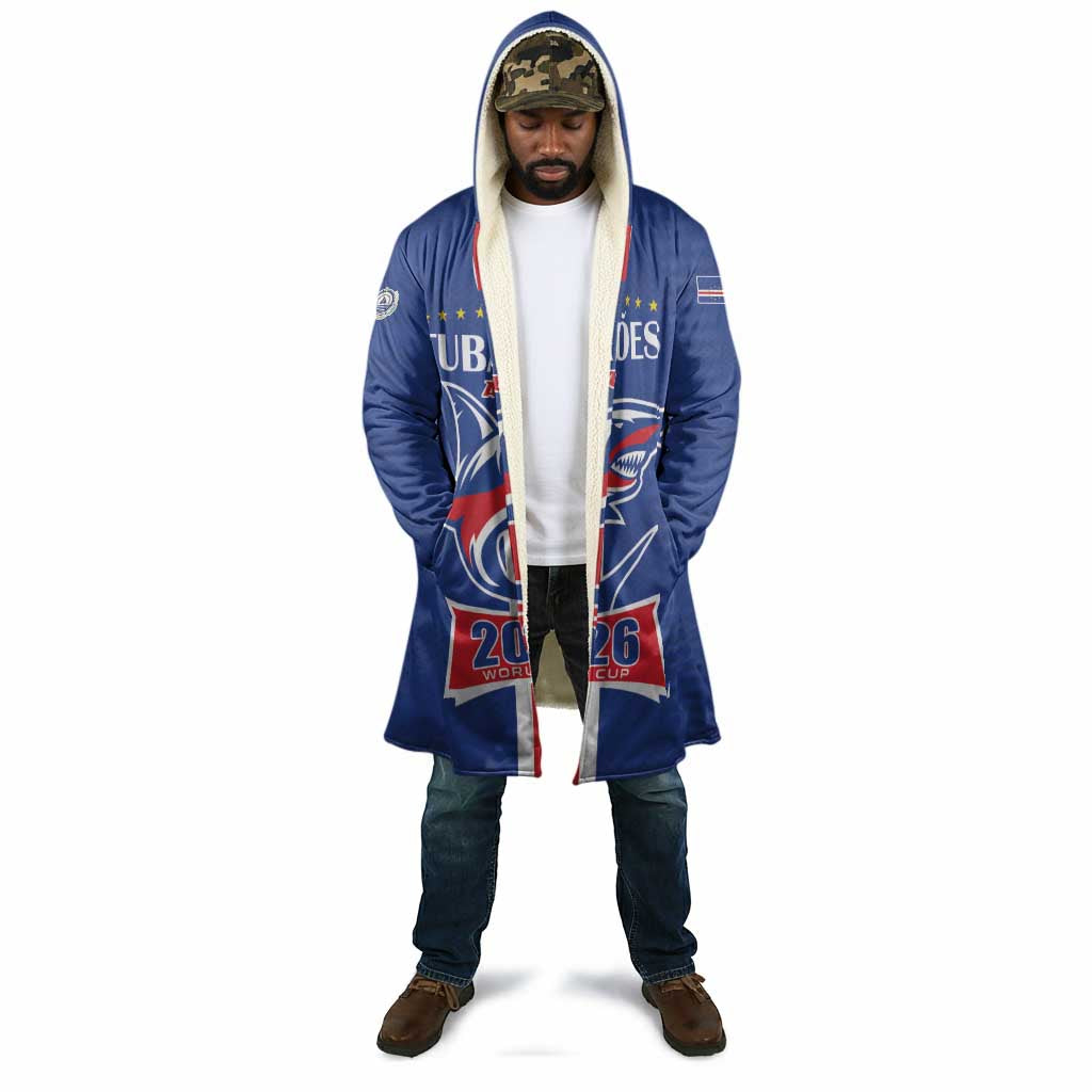 Custom Cape Verde 2026 Football Cloak Blue Sharks WC Debut
