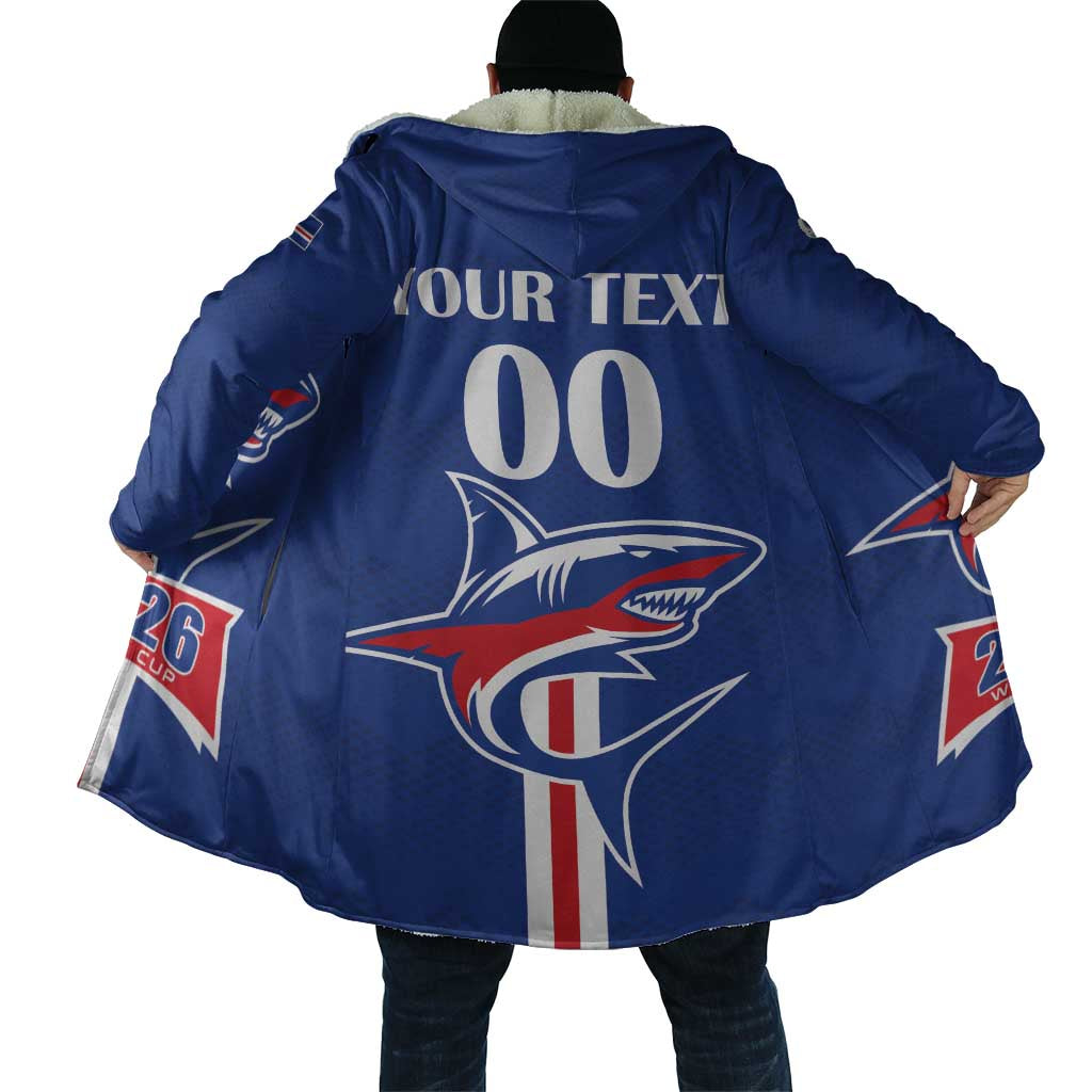 Custom Cape Verde 2026 Football Cloak Blue Sharks WC Debut