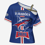 Custom Cape Verde 2026 Football Cross Shoulder Shirt Blue Sharks WC Debut