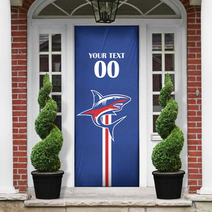 Custom Cape Verde 2026 Football Door Cover Blue Sharks WC Debut