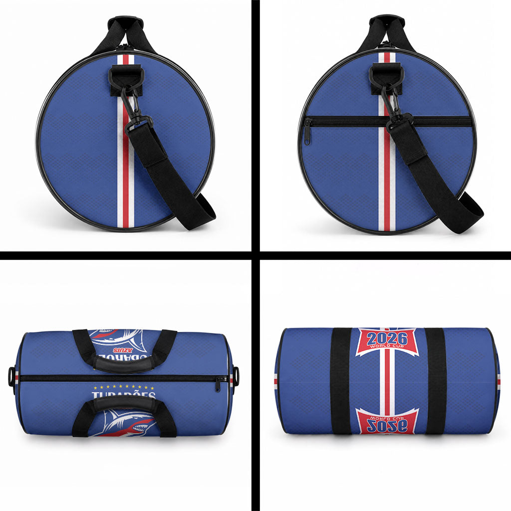 Cape Verde 2026 Football Duffle Bag Blue Sharks WC Debut