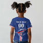 Custom Cape Verde 2026 Football Kid T shirt Blue Sharks WC Debut - African Pride