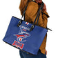 Cape Verde 2026 Football Leather Tote Bag Blue Sharks WC Debut - African Pride