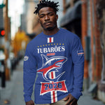 Custom Cape Verde 2026 Football Long Sleeve Shirt Blue Sharks WC Debut - African Pride