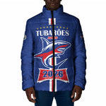 Custom Cape Verde 2026 Football Padded Jacket Blue Sharks WC Debut