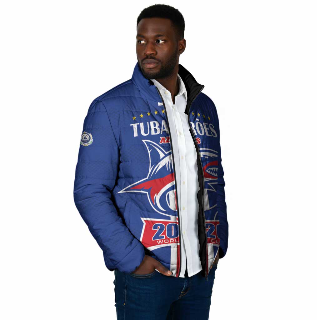 Custom Cape Verde 2026 Football Padded Jacket Blue Sharks WC Debut