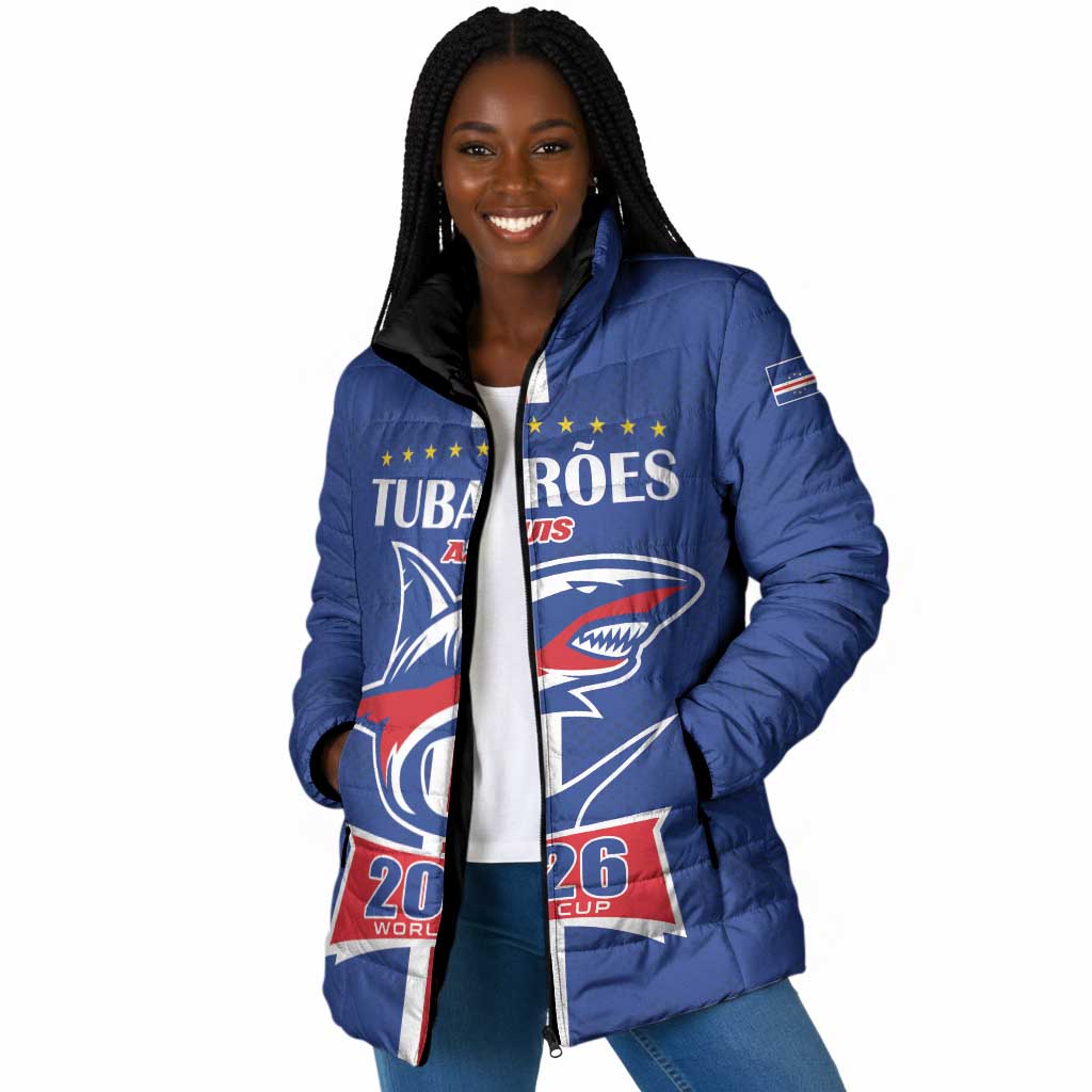 Custom Cape Verde 2026 Football Padded Jacket Blue Sharks WC Debut