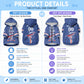 Custom Cape Verde 2026 Football Pet Hoodie Blue Sharks WC Debut