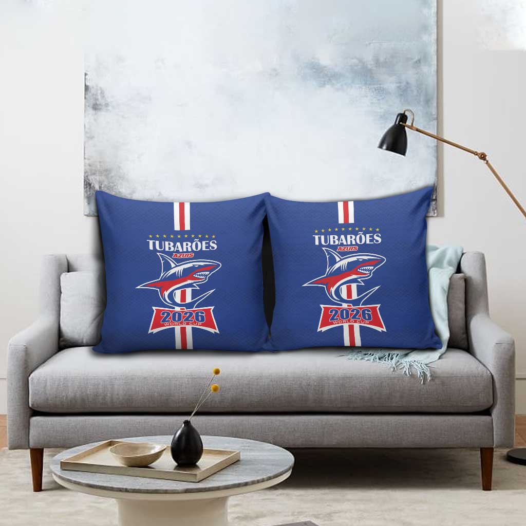 Cape Verde 2026 Football Pillow Cover Blue Sharks WC Debut