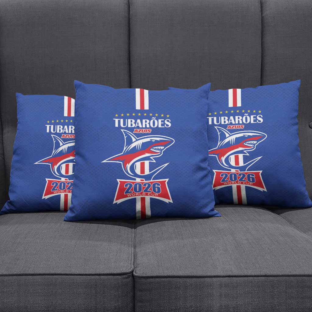 Cape Verde 2026 Football Pillow Cover Blue Sharks WC Debut