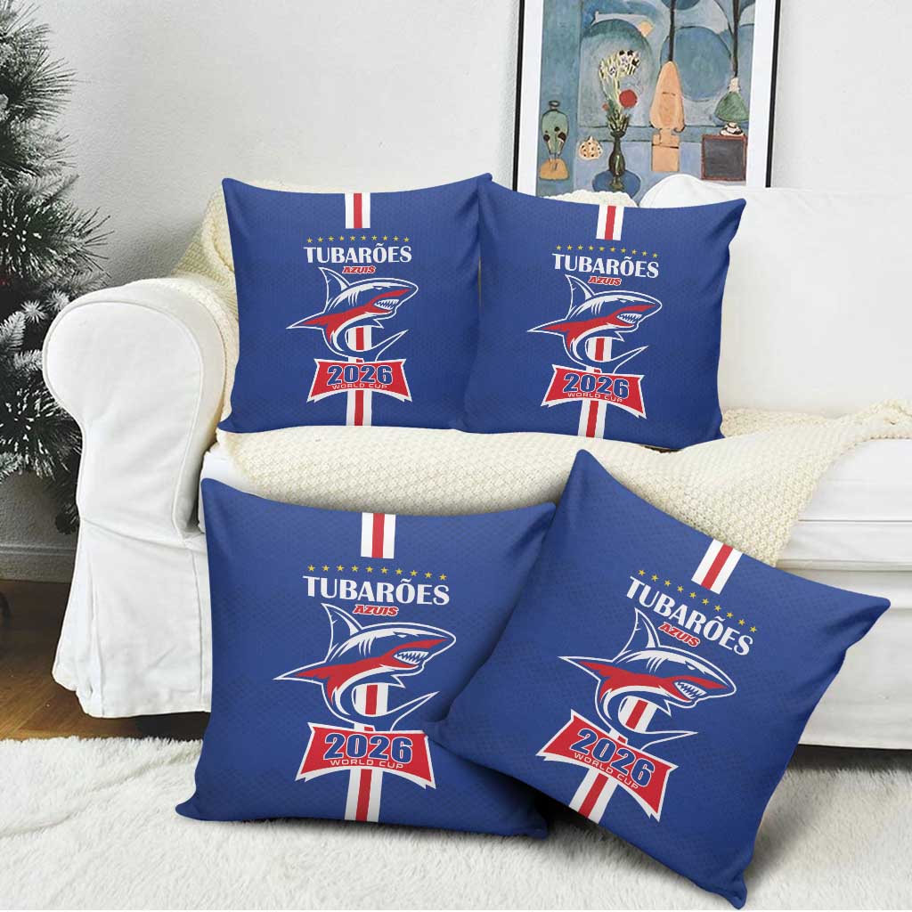 Cape Verde 2026 Football Pillow Cover Blue Sharks WC Debut