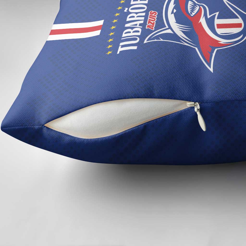 Cape Verde 2026 Football Pillow Cover Blue Sharks WC Debut