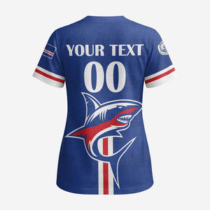 Custom Cape Verde 2026 Football Scrub Top Blue Sharks WC Debut - African Pride