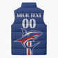 Custom Cape Verde 2026 Football Sleeveless Puffer Jacket Blue Sharks WC Debut