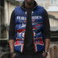 Custom Cape Verde 2026 Football Sleeveless Puffer Jacket Blue Sharks WC Debut