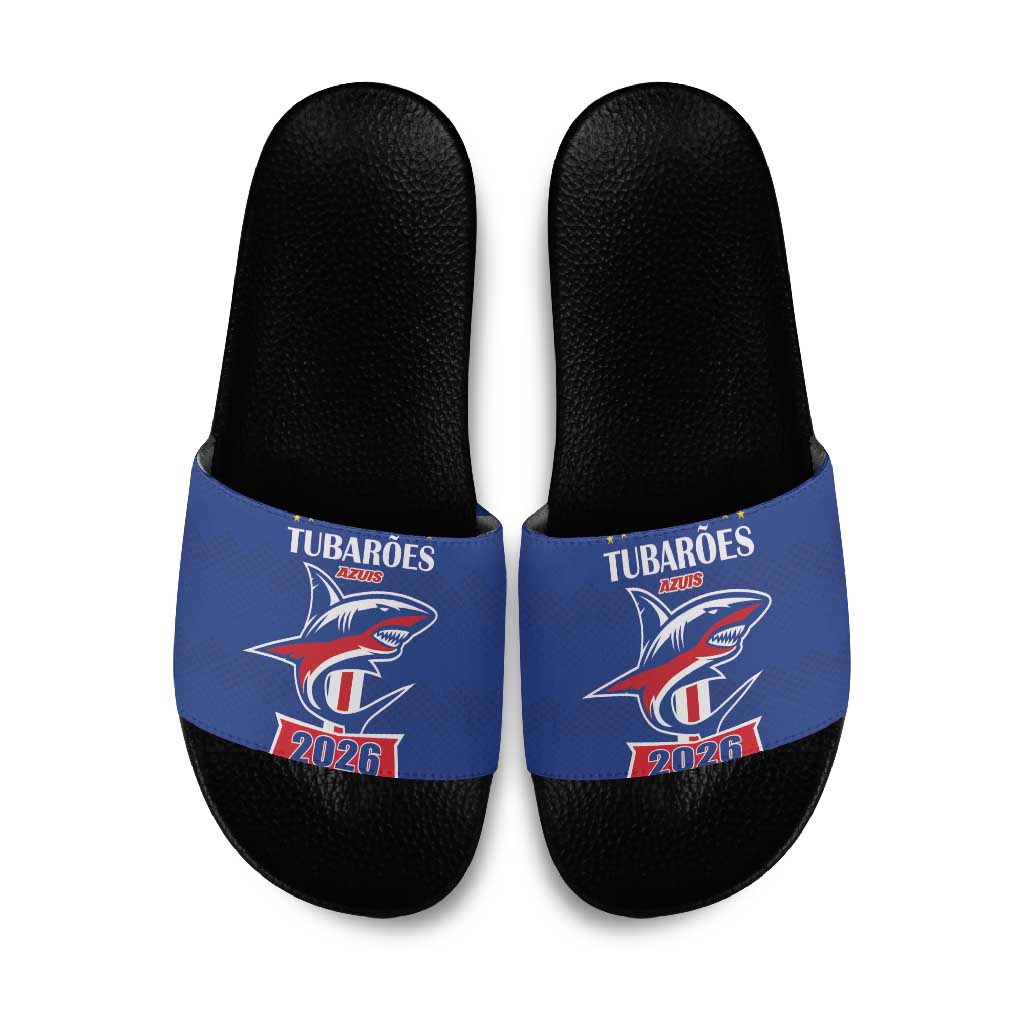 Cape Verde 2026 Football Slide Sandals Blue Sharks WC Debut