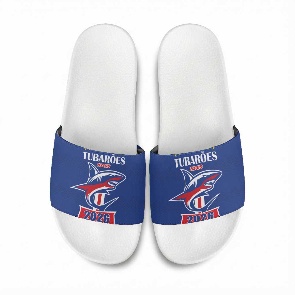 Cape Verde 2026 Football Slide Sandals Blue Sharks WC Debut