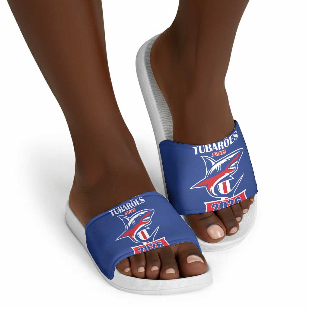 Cape Verde 2026 Football Slide Sandals Blue Sharks WC Debut