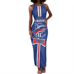 Custom Cape Verde 2026 Football Tank Maxi Dress Blue Sharks WC Debut - African Pride