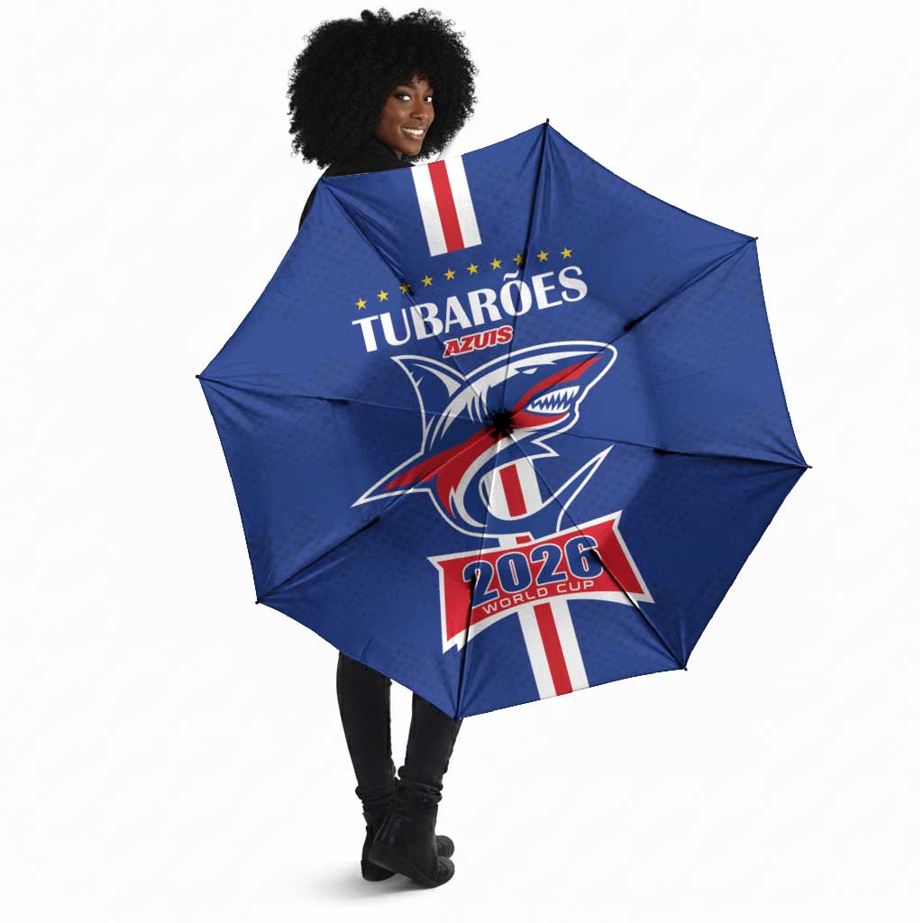 Cape Verde 2026 Football Umbrella Blue Sharks WC Debut