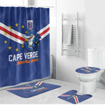 Cape Verde Football Bathroom Set Tubaroes Azuis Make History