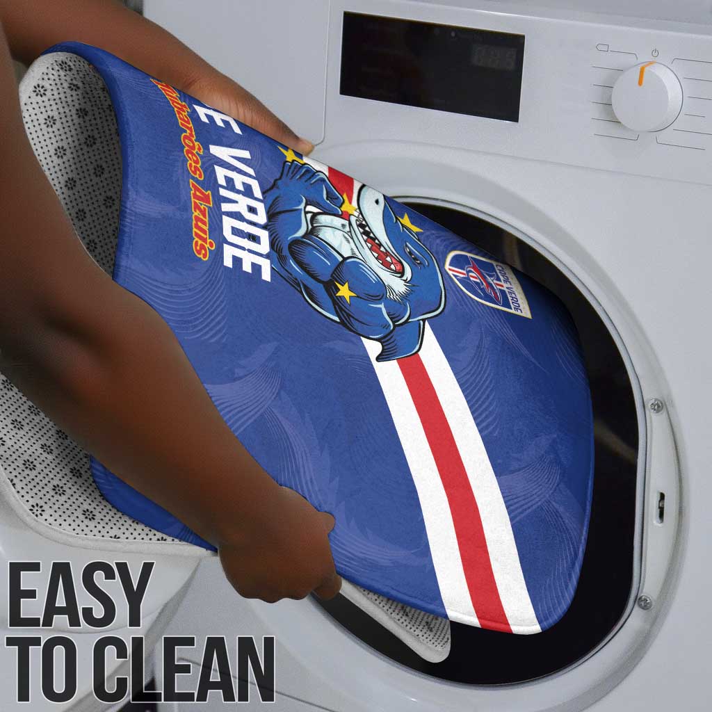 Cape Verde Football Bathroom Set Tubaroes Azuis Make History