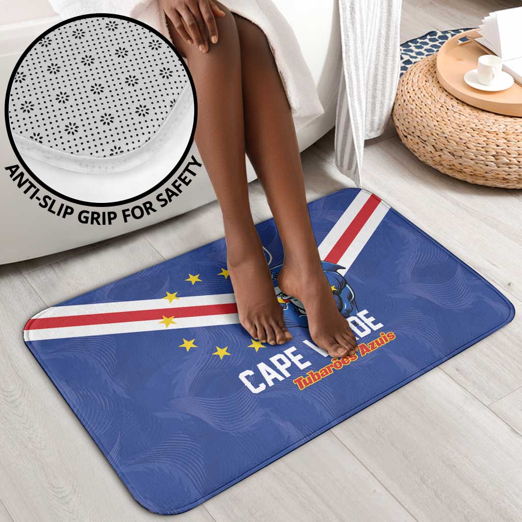 Cape Verde Football Bathroom Set Tubaroes Azuis Make History