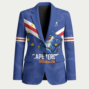 Custom Cape Verde Football Blazer Tubaroes Azuis Make History
